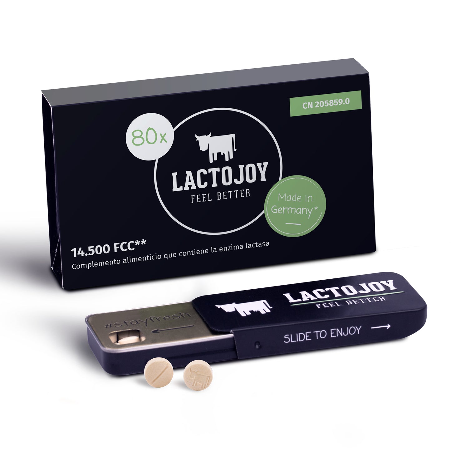 LactoJoy Lactase Pills - 14.500 FCC - 80 pcs